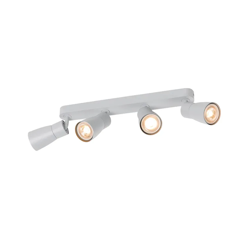 Geprüft PURI 2.0 Dome, Wand- und Deckenaufbauleuchte, long, 4 x max. 6 W GU10, grau