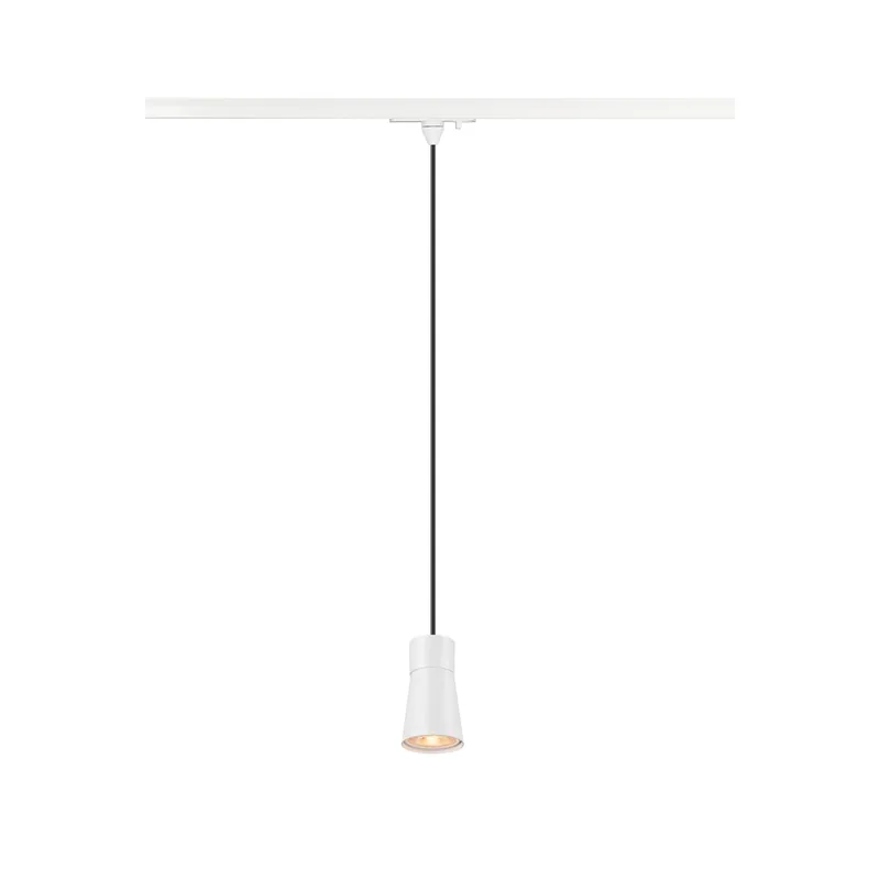 PURI 2.0 Cone, 1~ Pendelleuchte, GU10, Pendellänge 200 cm, 1x max. 6 W, weiß Kostenloser Versand