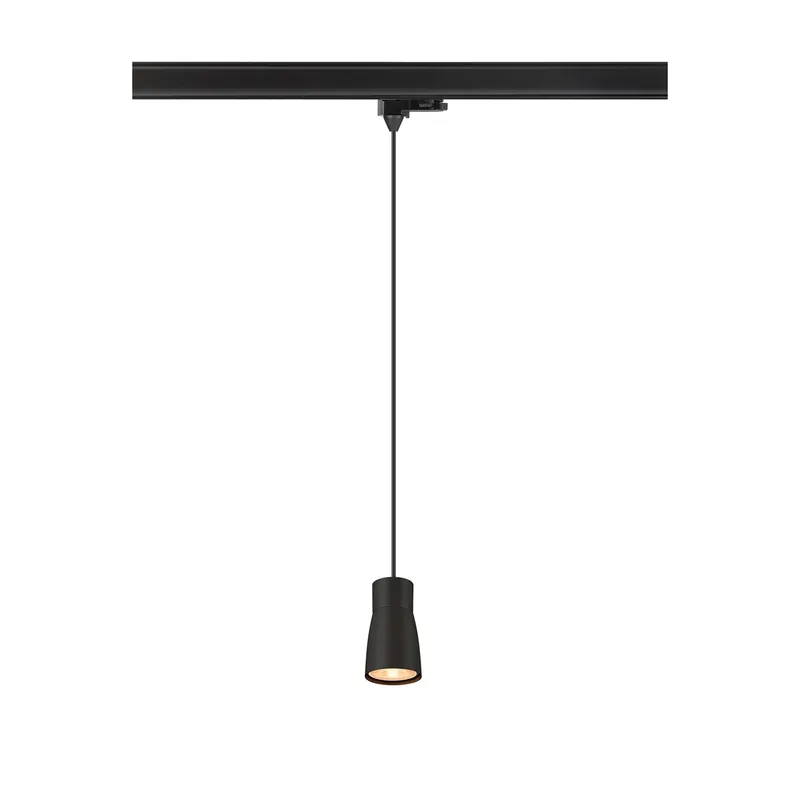 Finale Aktion PURI 2.0 Dome, 3~ Pendelleuchte, GU10, Pendellänge 200 cm, 1x max. 6 W, schwarz