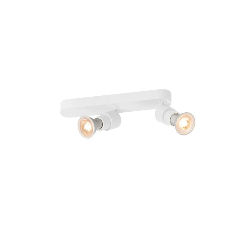 Neu Im Sortiment PURI 2.0 Basic, Wand- und Deckenaufbauleuchte, asymmetrisch, rund, 2 x max. 6 W GU10, weiß
