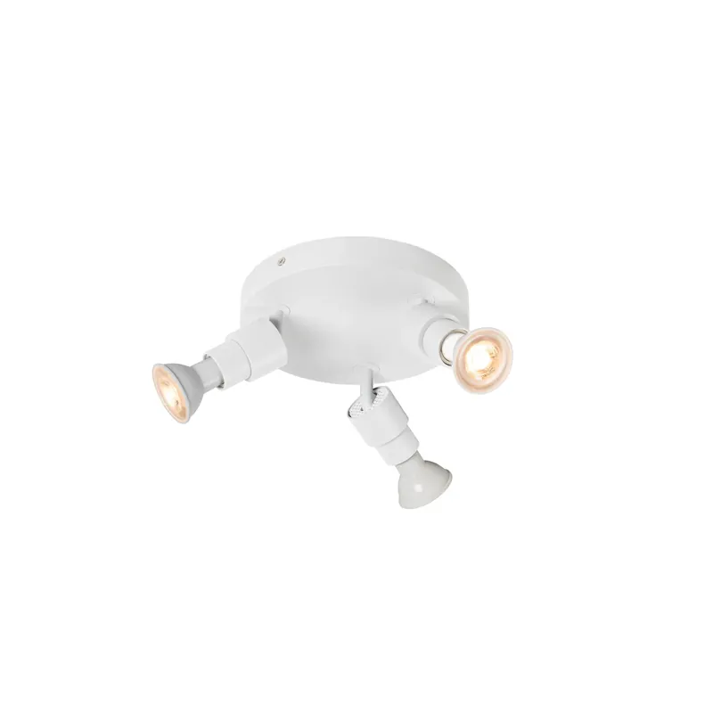 PURI 2.0 Basic, Wand- und Deckenaufbauleuchte, rund, 3 x max. 6 W GU10, weiß Mega-Angebot