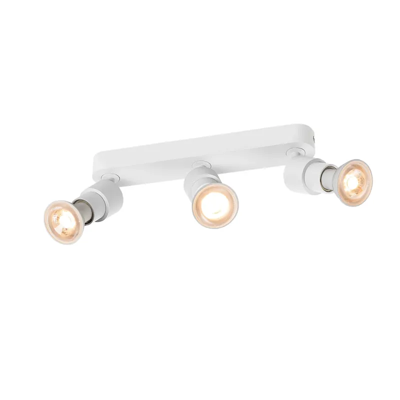 Top-Angebot PURI 2.0 Basic, Wand- und Deckenaufbauleuchte, long, rund, 3 x max. 6 W GU10, weiß