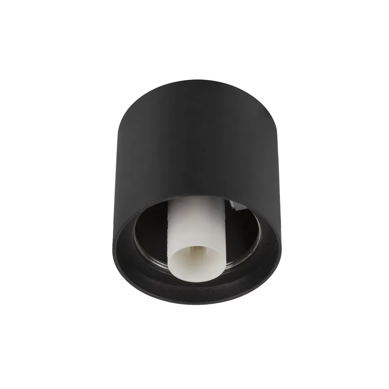 VARYT, Deckenaufbauleuchte, rund, 1x max. 6 W, E14, schwarz Versand Am Gleichen Tag