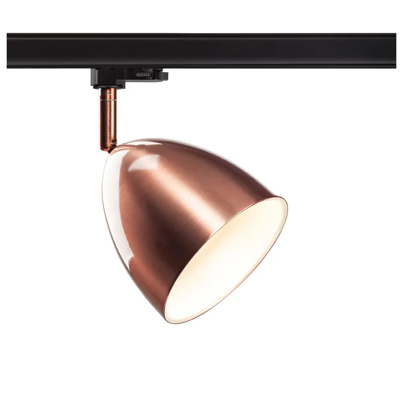 Neuheit PARA CONE 14, 3 Phasen System Leuchte, GU10, kupfer/weiß