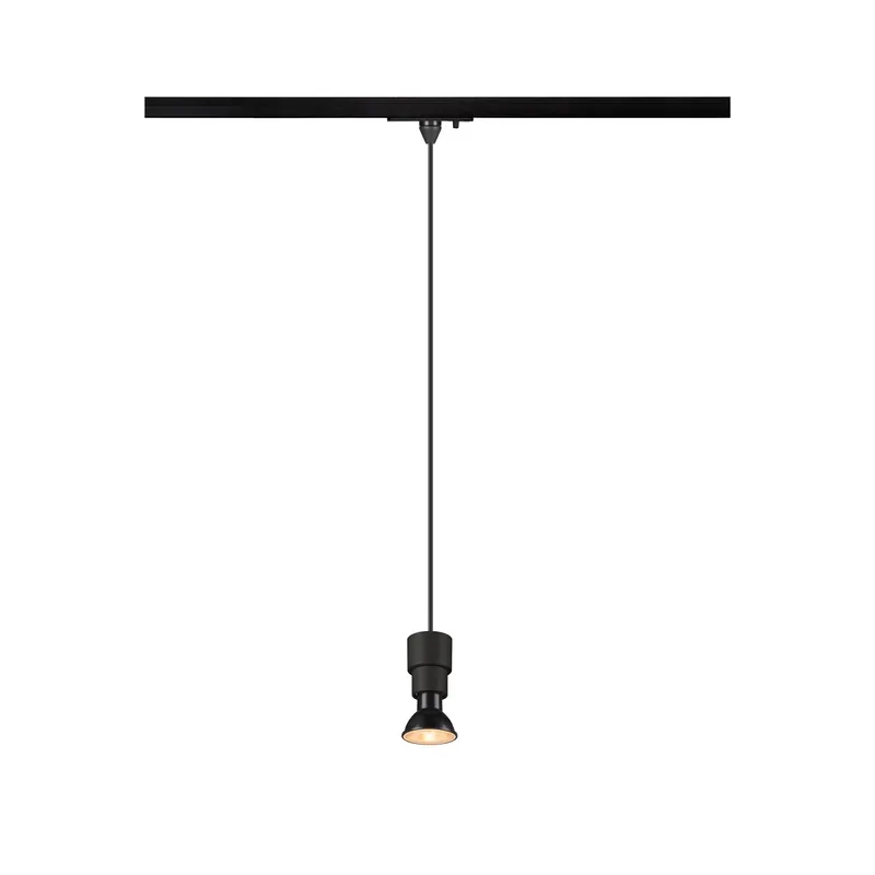 PURI 2.0 Basic, 1~ Pendelleuchte, GU10, Pendellänge 200 cm, 1x max. 6 W, schwarz Nur Heute