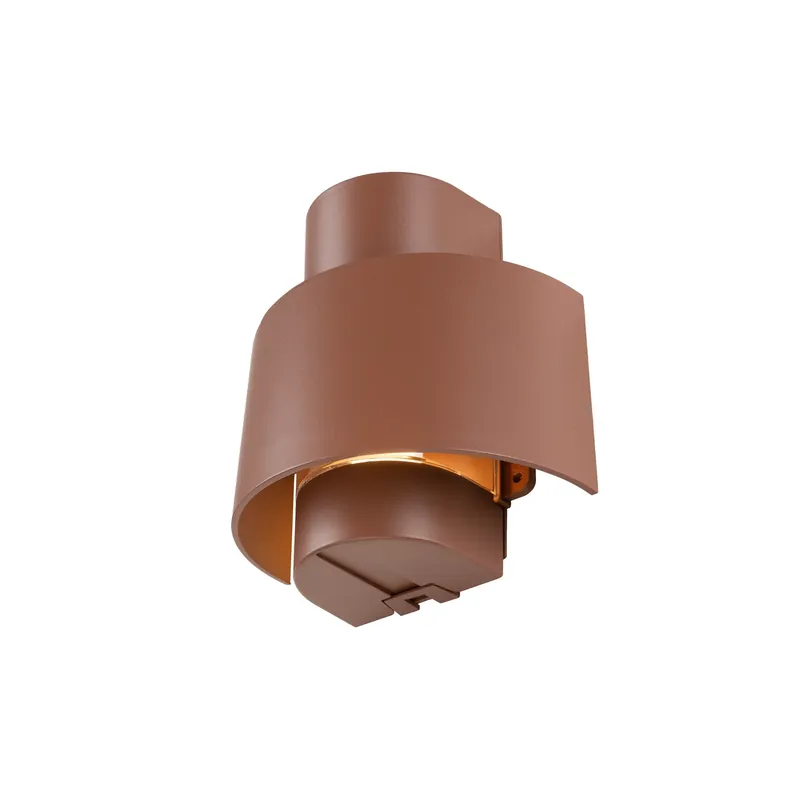 Neue Kollektion PHOTONI CYL, Wandaufbauleuchte, zylindrisch, 1x max. 13 W, E27, rost