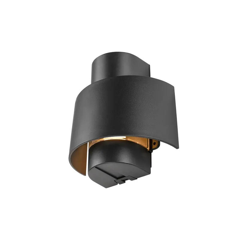 Begrenztes Angebot PHOTONI CYL, Wandaufbauleuchte, zylindrisch, 1x max. 13 W, E27, schwarz