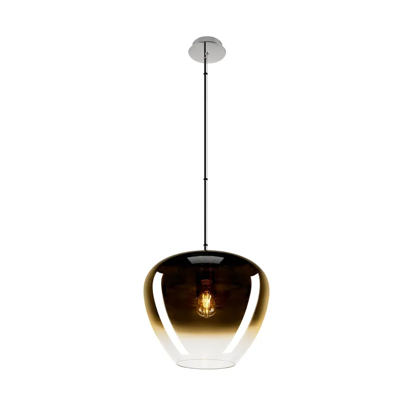 PANTILO CONVEX 40, Pendelleuchte, 150 cm, E27, max. 40 W, gold Nur Für Kurze Zeit
