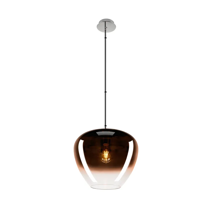 PANTILO CONVEX 40, Pendelleuchte, 150 cm, E27, max. 40 W, kupfer Neuheit
