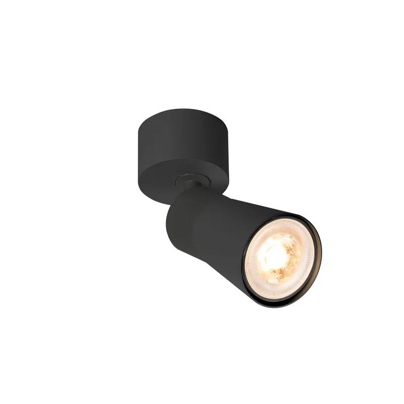 Bestpreis PURI 2.0 Cone, Wand- und Deckenaufbauleuchte, 1x max. 6 W GU10, schwarz