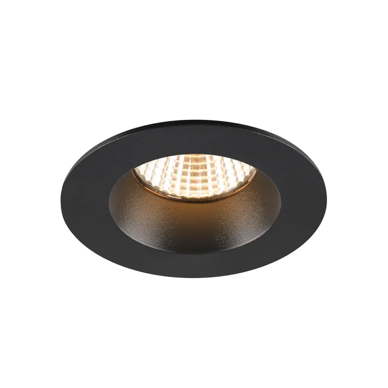 NEW TRIA® UNIVERSAL 68, Deckeneinbauleuchte, 2500/3000/4000 K, 38°, IP 20 / IP 65, rund, schwarz Sofort Bestellen