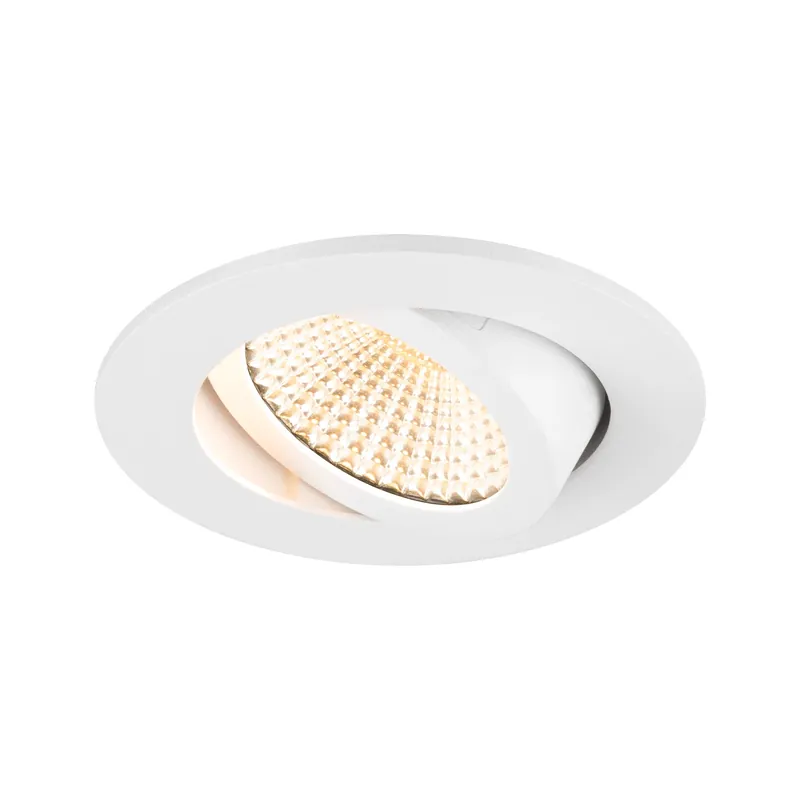 Markenware NEW TRIA® UNIVERSAL 68, Deckeneinbauleuchte, 2500/3000/4000 K, 60°, IP 20, rund, weiß