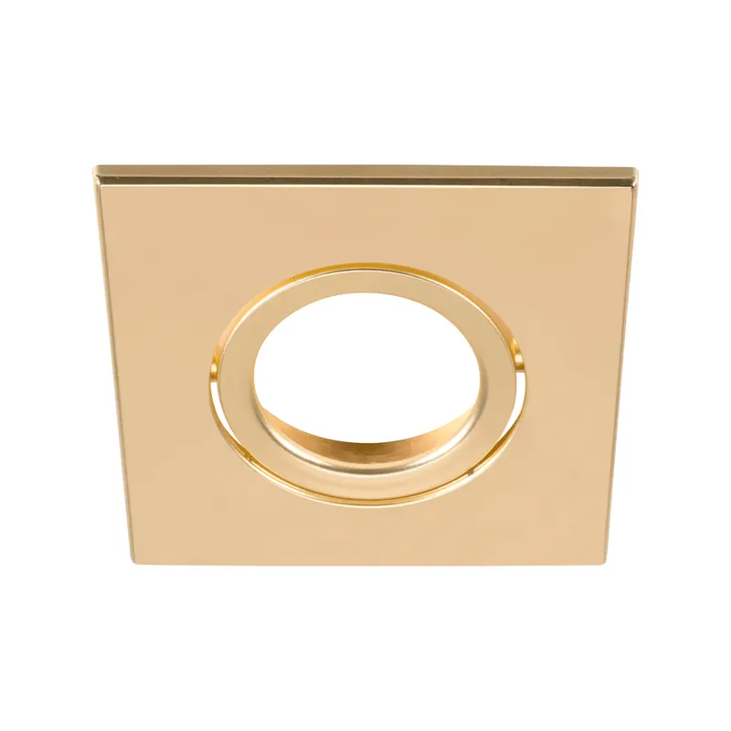 Sale UNIVERSAL DOWNLIGHT Abdeckung, für Downlight IP20, schwenkbar, eckig, gold matt
