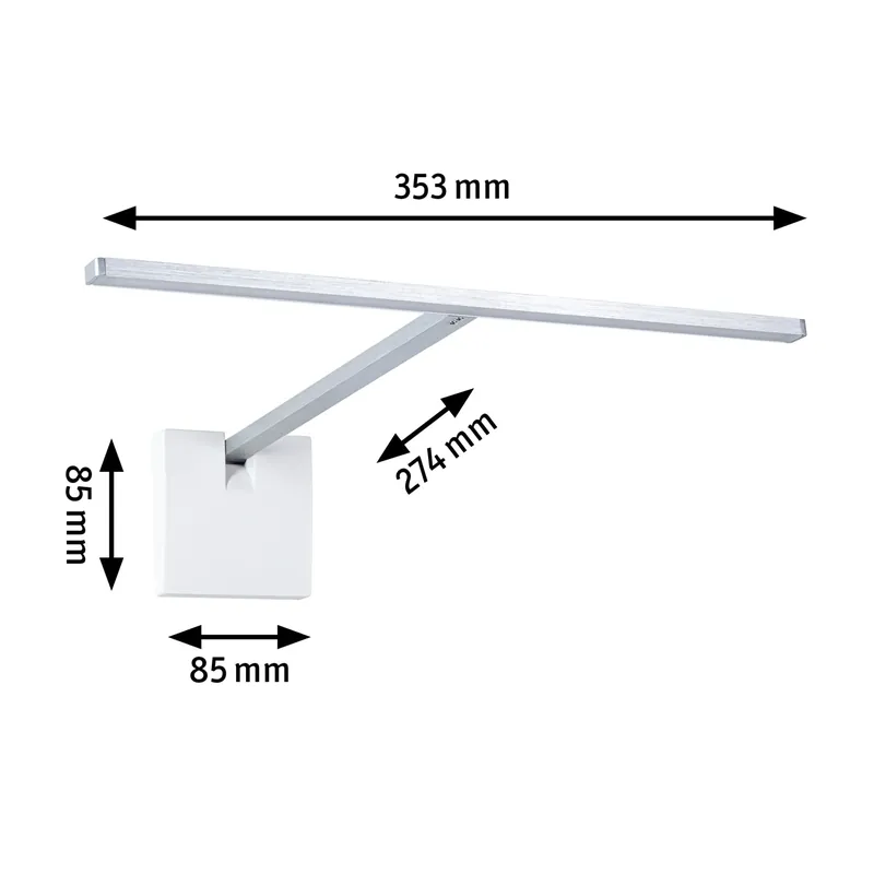 Paulmann LED Bilderleuchte Xana 2700K 420lm 24V 5,5W dimmbar Alu gebürstet Billig