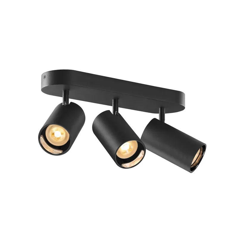 Begrenztes Angebot ASTO TUBE, Deckenaufbauleuchte, zylindrisch, max. 3x10 W, schwarz