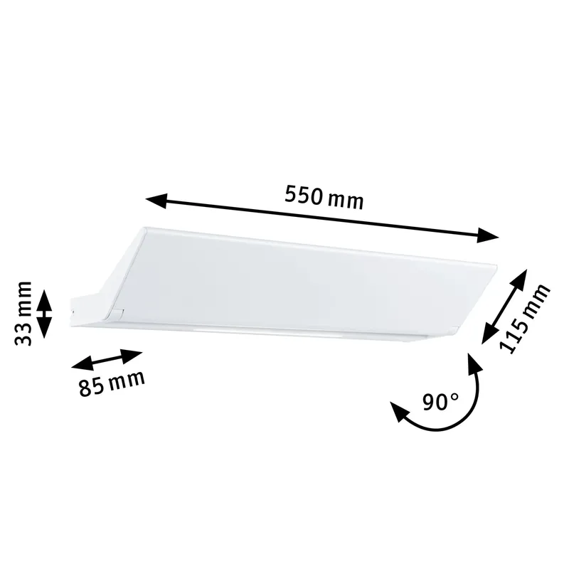 Versand Am Gleichen Tag Paulmann LED Wandleuchte Ranva Smart Home Zigbee Tunable White 1.400lm / 210lm 230V 13W dimmbar Weiß matt