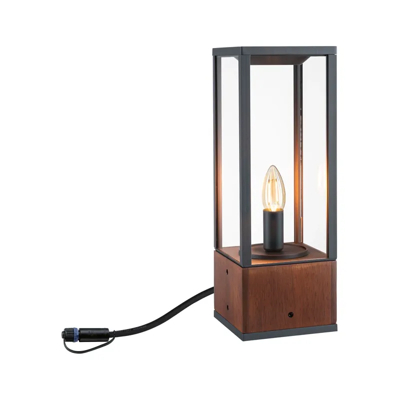 Mega-Angebot Paulmann Plug & Shine Pollerleuchte Venea IP44 1900K 2W Holz