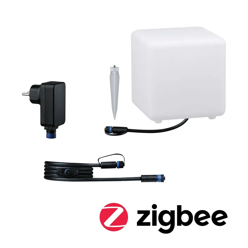 Sofort Bestellen Paulmann Bundle Plug & Shine LED Lichtobjekt Smart Home Zigbee Cube IP65 RGBW+ 2,8W Weiß