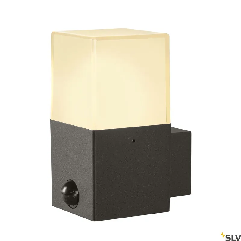Nur Für Kurze Zeit SLV GRAFIT E27 square Sensor, Wandaufbauleuchte anthrazit