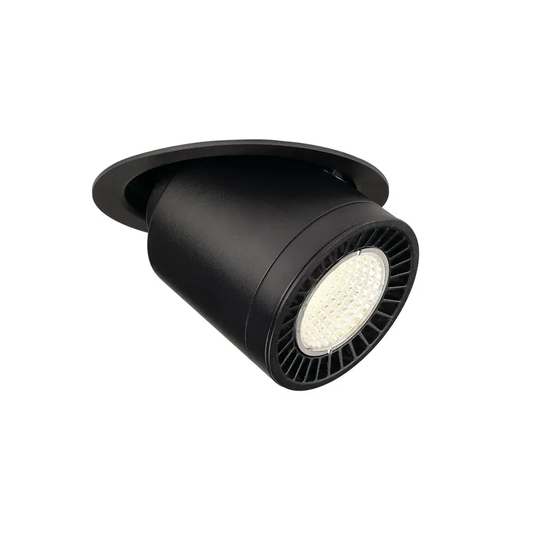 Expressversand SLV SUPROS MOVE Indoor LED Deckeneinbauleuchte schwarz rund 4000K 60° CRI90 3520lm