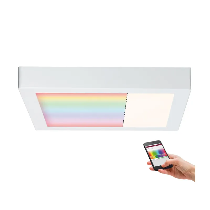 Kracherpreis Paulmann WallCeiling Cesena ZB LEDPanel RGBW 300x300mm 17W Weiß m 230V Metall