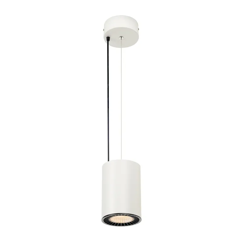 SLV SUPROS PD Indoor LED Pendelleuchte, rund, weiß, 3000K, 60° Reflektor, CRI90, 2600lm Top-Preis