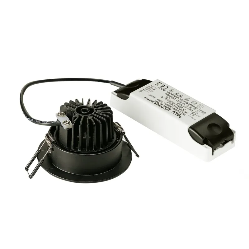SLV NEW TRIA 68 I CS Indoor LED Deckeneinbauleuchte schwarz 2700K rund Schnäppchen
