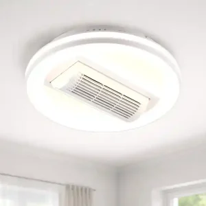 RL LIVE YOUR LIGHT 							Moderne LED Deckenleuchte KURULA mit Fernbedienung und Ventilator Ø 48cm Must-Have