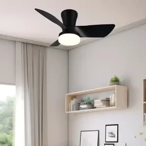 Top-Seller RL LIVE YOUR LIGHT Deckenventilator RANDERS mit Licht und Fernbedienung in Schwarz, Ø 76cm
