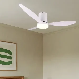 Must-Have RL LIVE YOUR LIGHT Deckenventilator GÖTEBORG mit Licht und Fernbedienung in Weiß, Ø 132cm