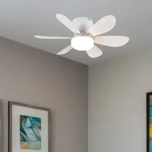 Heißes Angebot RL LIVE YOUR LIGHT Deckenventilator LUND mit Licht und Fernbedienung in Weiß, dimmbar Ø 53cm