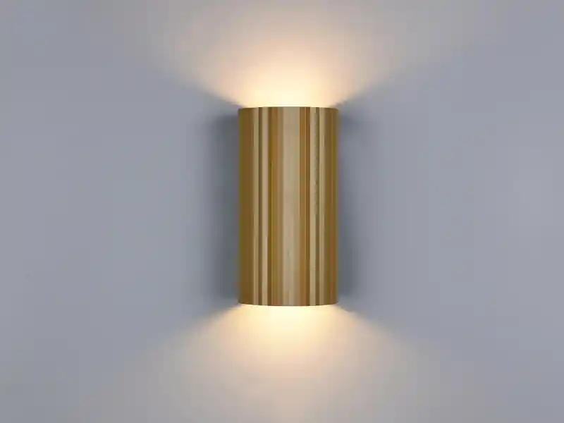 meineWunschleuchte LED Wandleuchte mit Up and Down Lichteffekt, Metall Coffee, Höhe 18cm Versand Am Gleichen Tag