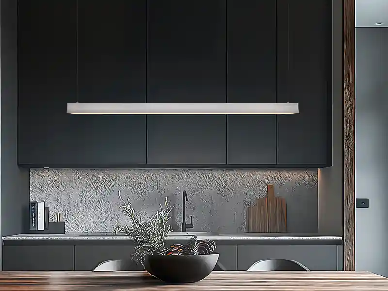 Trio Leuchten LED Pendelleuchte WALLACE dimmbar & höhenverstellbar, Schwarz Silber, B: 112,5cm Direkt Vom Hersteller