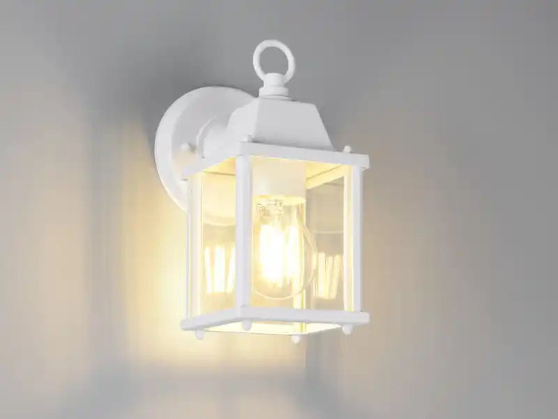 Online Kaufen Trio Leuchten Landhausstil Außenwandleuchte MIRANDE, Wandlaterne Weiß, Höhe 22cm