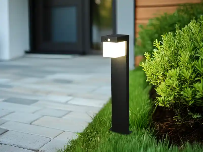 RL LIVE YOUR LIGHT Pollerleuchte COLOMBO mit Solar und Strom, Hybrid mit Bewegungsmelder H: 50cm Sonderangebot