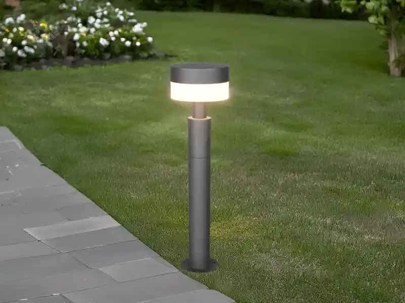 Wochenendangebot Trio Leuchten Moderne LED Wegeleuchte MACKENZIE aus Aluminium in Anthrazit, Höhe 50cm