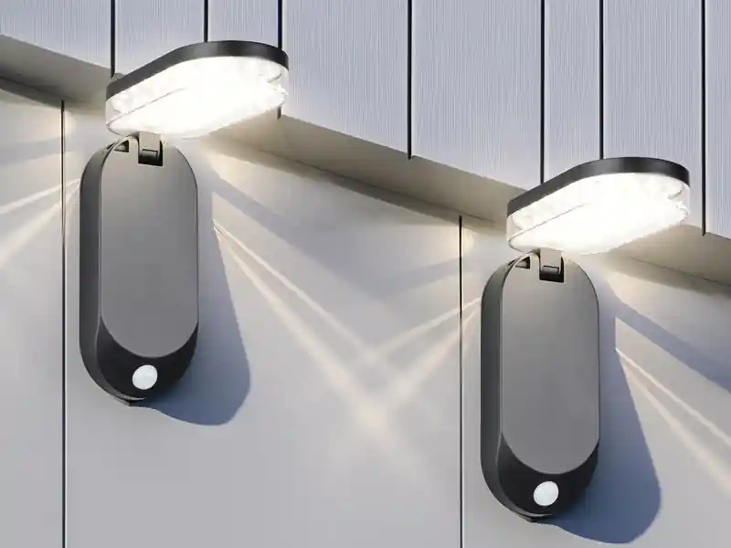Mega-Angebot meineWunschleuchte 2er SET Solar Wandleuchte mit Bewegungsmelder & dezentem Dauerlicht