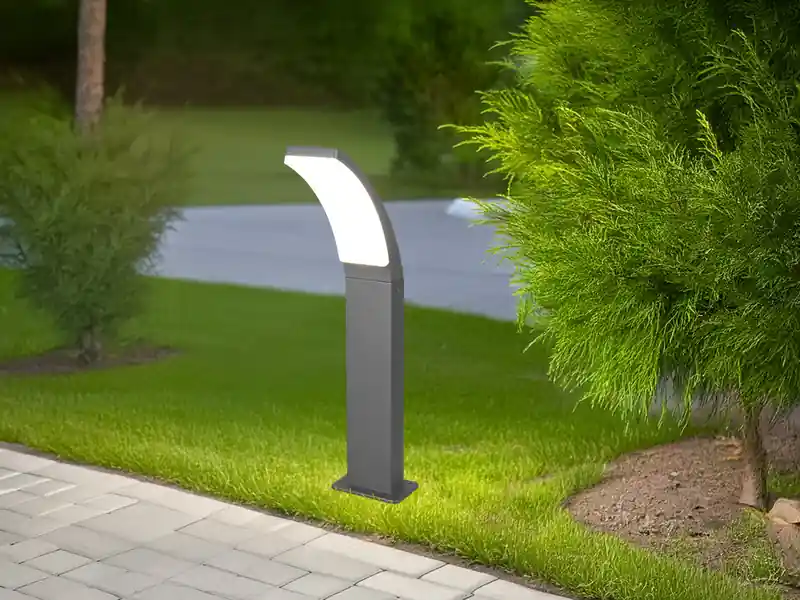 Expressversand RL LIVE YOUR LIGHT Moderne LED Wegeleuchte BEJA aus Aluminium in Anthrazit, Höhe 60cm