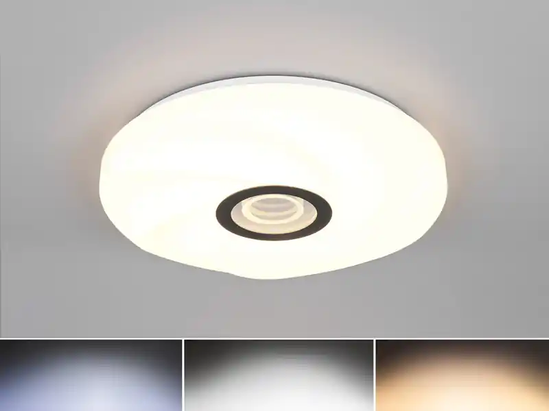 RL LIVE YOUR LIGHT LED Deckenleuchte SANO dimmbar, mit Fernbedienung Tageslichtlampe Weiß Ø 39cm Sonderaktion