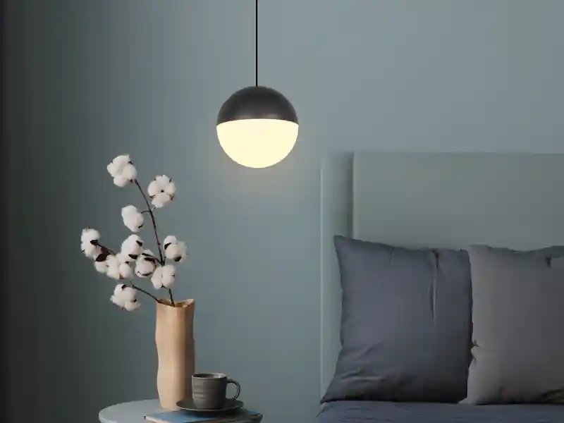 Neu RL LIVE YOUR LIGHT Kleine Kugel LED Pendelleuchte SENTA höhenverstellbar Ø 10cm