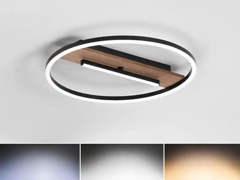 LUCE Design LED Deckenleuchte und Wandleuchte AZIMUTH 3 Lichtfarben einstellbar, Ø 40cm Gratis Versand