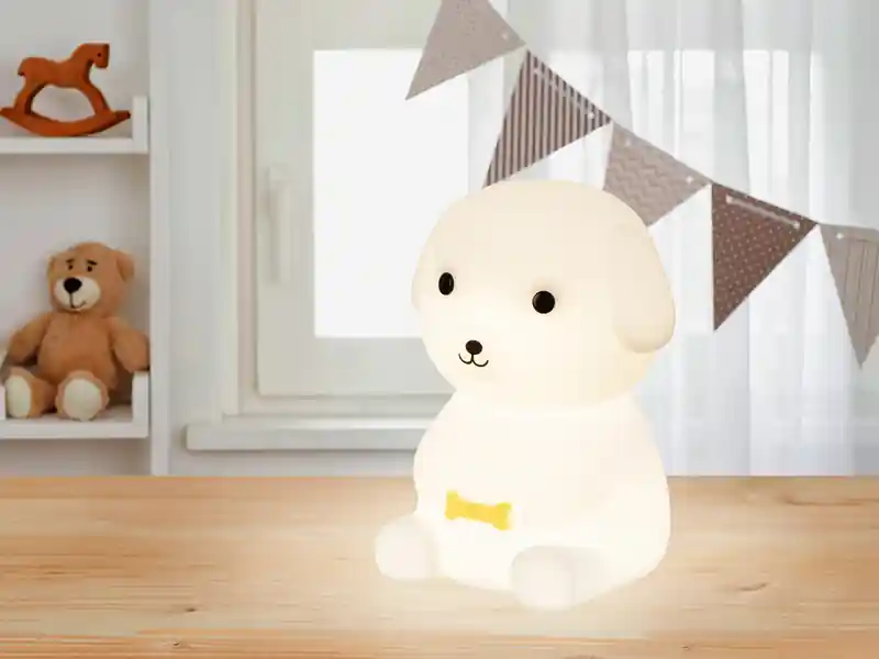 Sale FHL easy Nachtlicht LEO dimmbar, per USB aufladbar, mit Farbwechsel & Timer Höhe 13,5cm