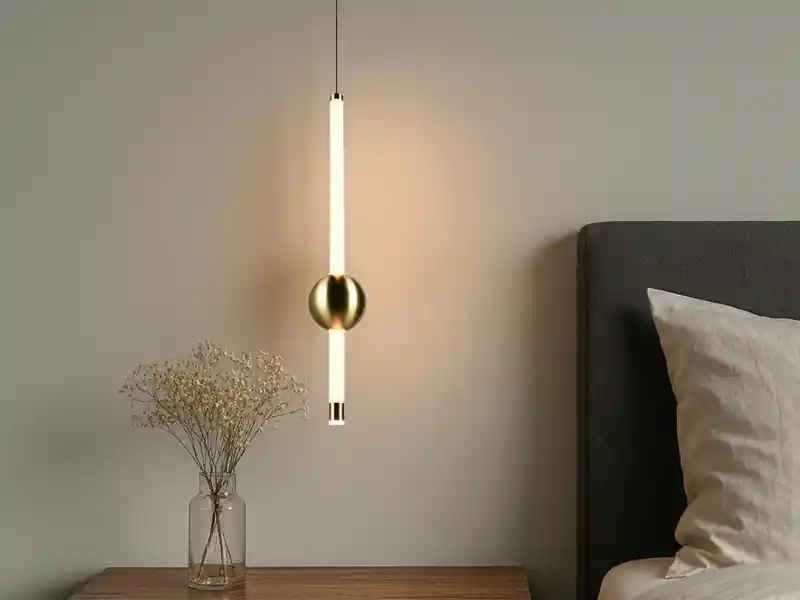 Trio Leuchten Moderne LED Pendelleuchte MELITA 1-flammig, dimmbar, Metall Messing Ø 13cm Sonderaktion