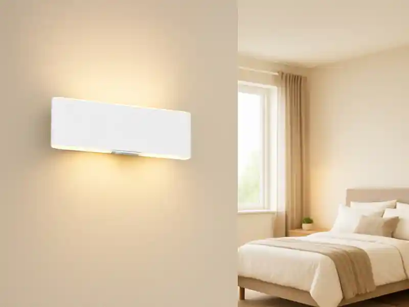 meineWunschleuchte LED Akku Wandleuchte mit Fernbedienung, per USB aufladbar, Weiß Breite 22cm Saisonangebot