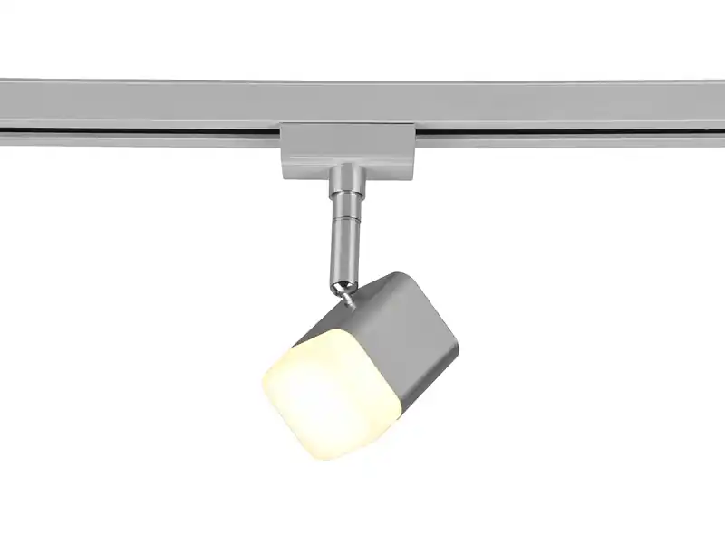 Schneller Versand Trio Leuchten LED Strahler ROUBAIX Silber eckig für DUOline 2-Phasen Schienensystem