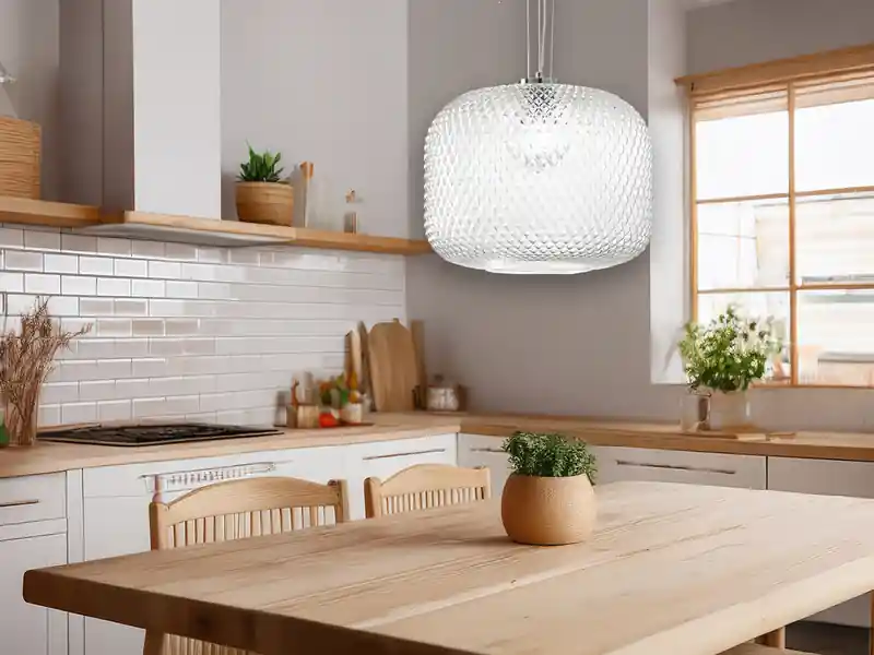 Nur Heute meineWunschleuchte LED Pendelleuchte einflammig Kristall Glasschirm Klarglas, Ø 40cm