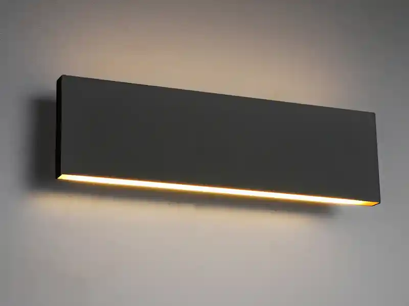 Aktuell Trio Leuchten Flache LED Wandleuchte CONCHA Up and Down Anthrazit - 3 Stufen Dimmer, B: 28cm