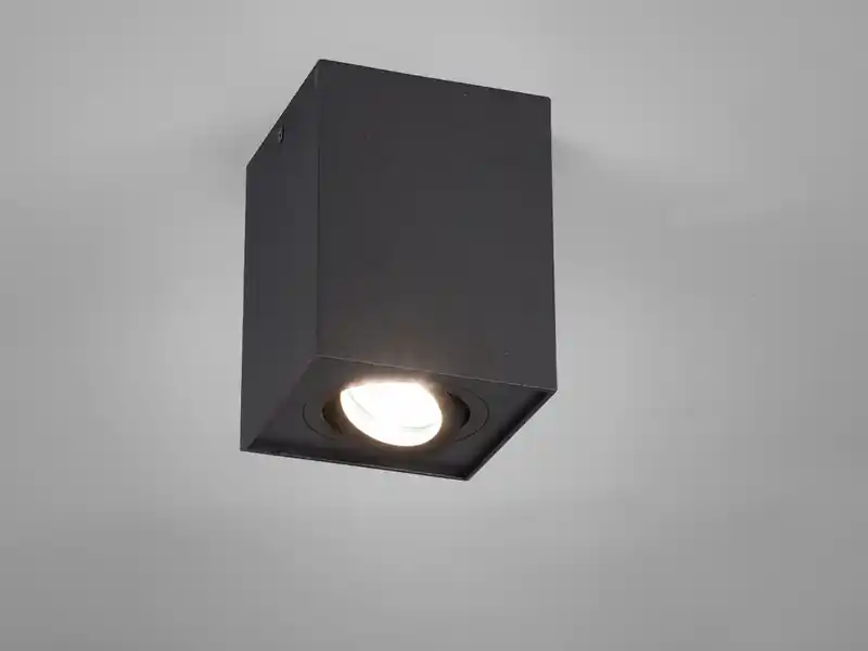 meineWunschleuchte LED Deckenstrahler eckig Schwarz, Breite 9,6cm Sofort Bestellen