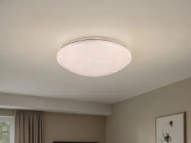 Versand Am Gleichen Tag RL LIVE YOUR LIGHT LED Deckenleuchte LUKIDA dimmbar mit Fernbedienung & Sternenhimmel Ø 38cm