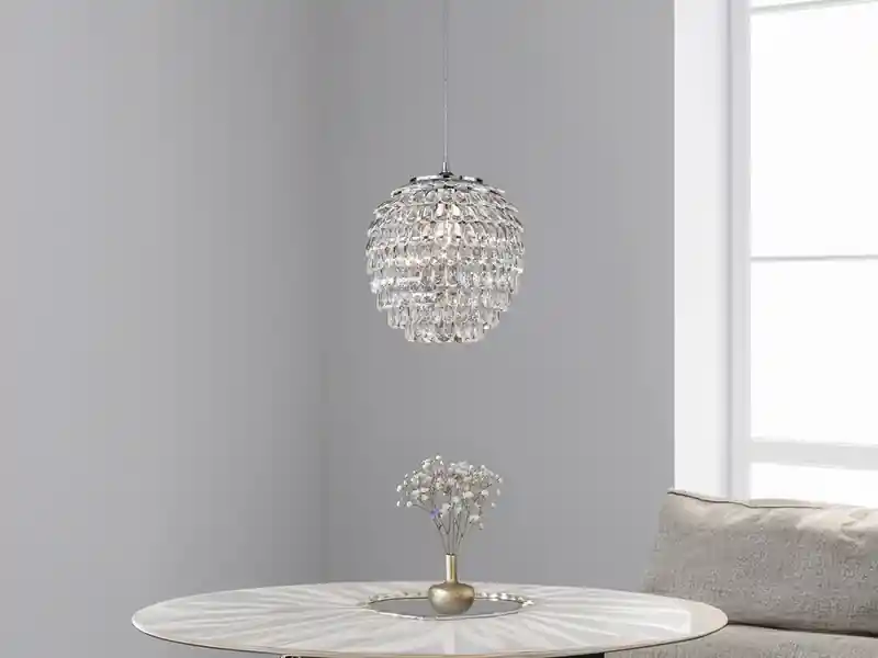 Wochenendangebot RL LIVE YOUR LIGHT Hängeleuchte PETTY mit Kristall Behang aus Acryl, Ø 35cm